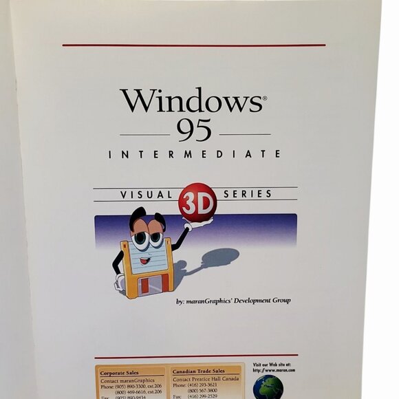 Windows 95 Intermediate 3D Visual Series maranGraphics 1996 Canadian Ex Con 151p - Picture 4 of 10